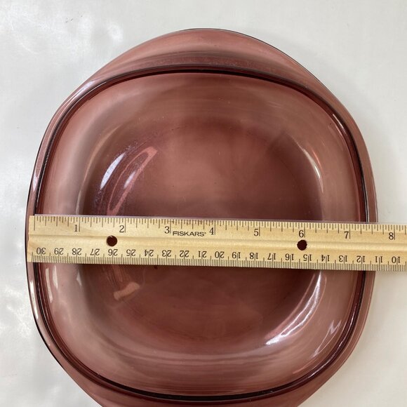 Pyrex Glass Replacement Lid Only Cranberry Vision Casserole Vintage 1.5 Quart - Picture 6 of 11